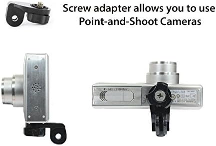Miniatura 7 de Soporte universal para teléfono inteligente con accesorio de montaje estilo GoPro, adaptador de trípode y adaptador de tornillo para cualquier