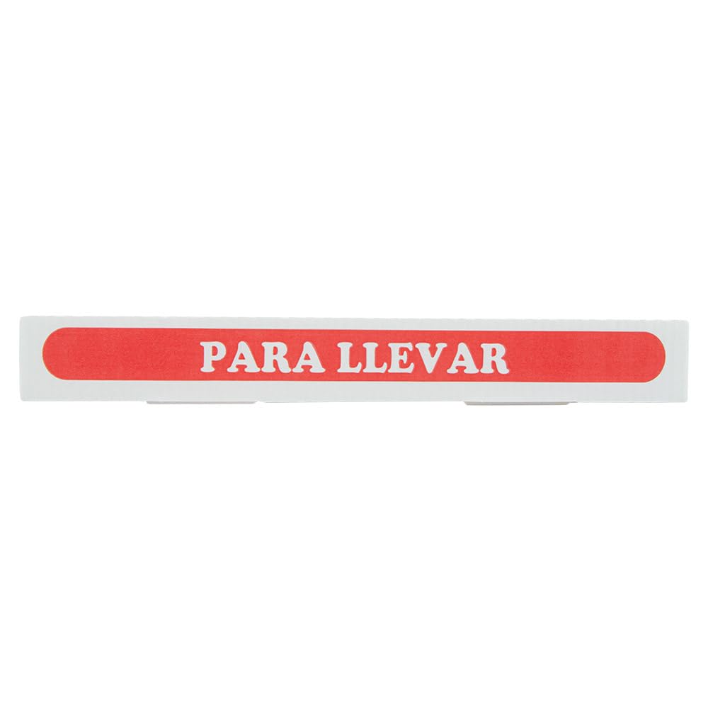 Garcia de Pou Scatole per pizza Thepack 24 x 24 x 3 cm Bianco Cartone Ondulato Microcanale 330 G/M2