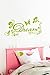 Hommay DREA fresh-Adesivi da parete in PVC, con decorazione a forma di farfalla, con testiera in legno intagliato bedroom-Carta da parati, arte murale, 81,3 x 40,6 cm