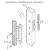 ALLYWASAI Patio Sliding Patio Door Handle Set with Mortise Lock, Key Cylinder and Keeper, Wood Handle Lock Set Fits Door Thickness from 1-1/2" to 1-3/4", 3-15/16" Screw Hole Spacing, Keyed, Black