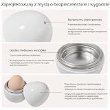 2 sztuki jajowarów do kuchenki mikrofalowej, aluminiowy jajowar o pojemności 1 jajka, urządzenie do gotowania jajek na miękko i na twardo, szybkie narzędzie kuchenne na śniadanie, do biura i domu