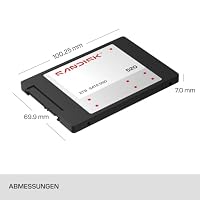 SANDISK 520 SATA SSD interner Speicher 4 TB (2,5"/7 mm, Lesegeschwindigkeiten von bis zu 560 MB/s, SANDISK 3D NAND-Technologie) – Ansicht 2