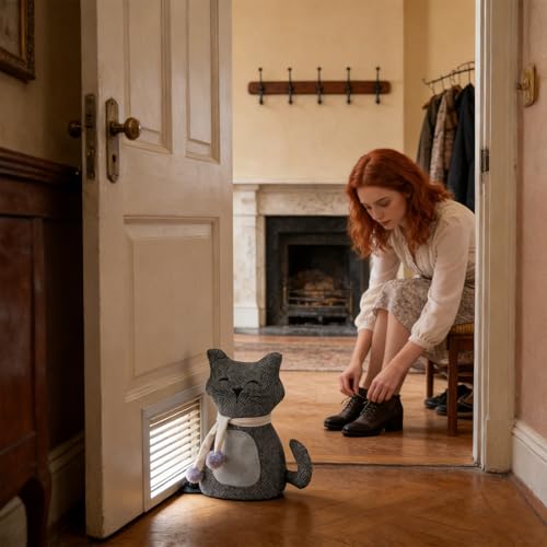 Cale-porte chat mignon pour bloquer le vent dans la chambre