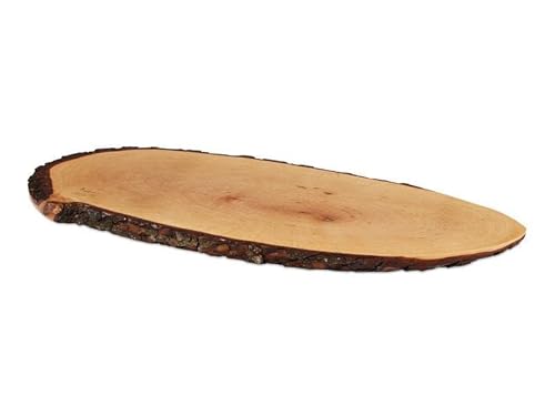 Boska Holland Cheese Board, European Ash Wood W. Polished Surface, Natural Bark, 22" X 8", Taste Collection #TOP3