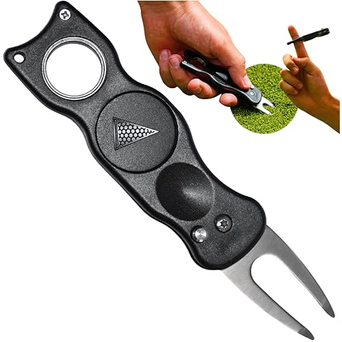 Divot Repair Tool - 6-in-1 Switchblade Golf Tool with Fidget