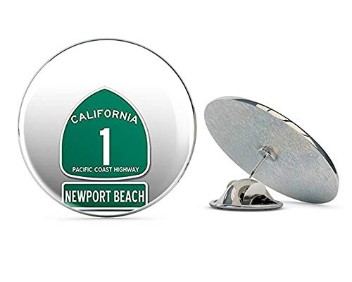 PCH Highway 1 Sign and Newport Beach (California rv Route) Metal 0.75
