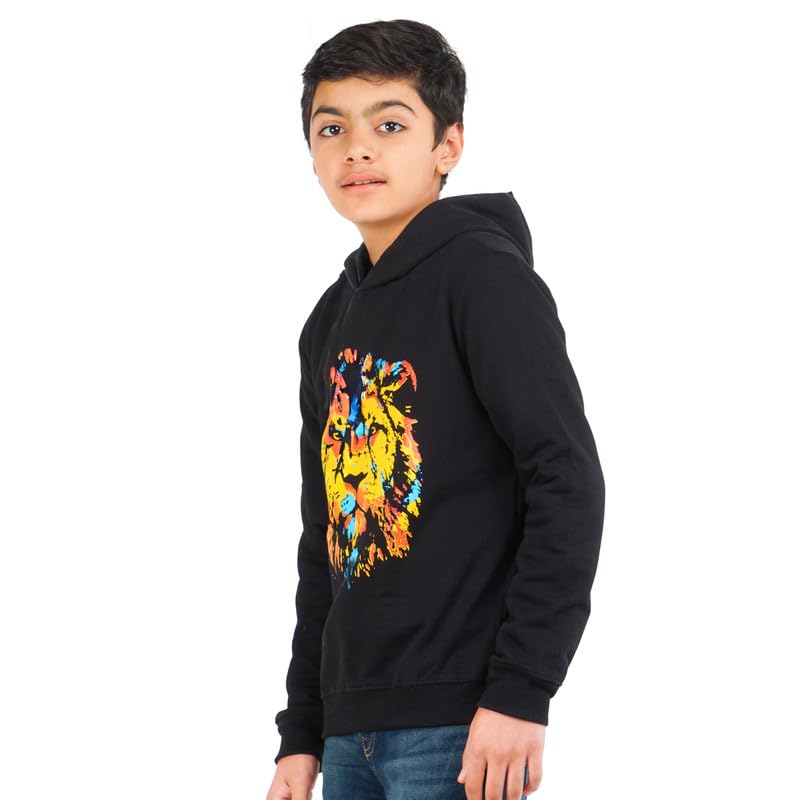 Image of Real Basics Boys Cotton Hooded Sweatshirt(Pack of 1)