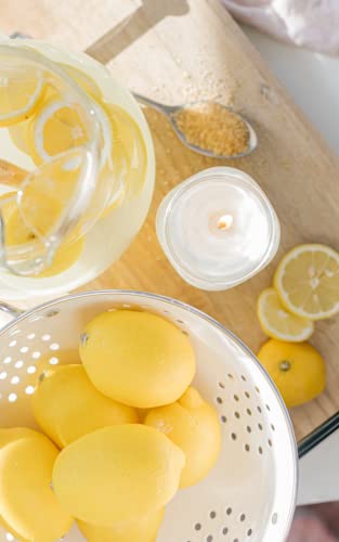 Antique Candle Co.® Sweet Lemon 16 Ounce Soy Wax Candle, 80 Hour Burn Time, Cotton Wick, Mason Jar Candle (Sweet Lemon) #TOP2