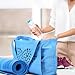 Saintrygo Yoga Bags for Women with Mat Carrier Canvas Pilates Tote Carryall Fits All Your Stuff for Travel Gym Workout(Light Blue)