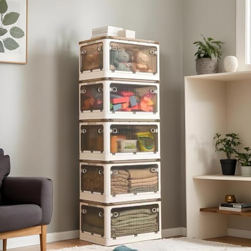 Boîte de rangement pliable à roulettes pour optimiser l'espace de la maison