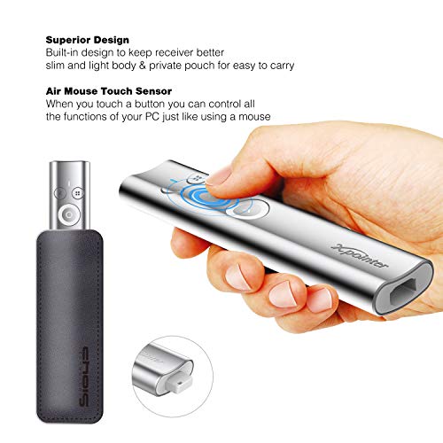X Pointer Image Pointer With Air Mouse Control - Softwarebased Multifunction Presentation Clicker Remote With Greenlaser, Wireless Rechargeable Pointer For Windows And Mac #TOP5