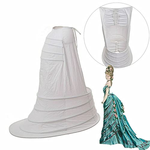 GRACEART Women's Victorian Crinoline Hoop Bustle Cage Pannier (Style-05)