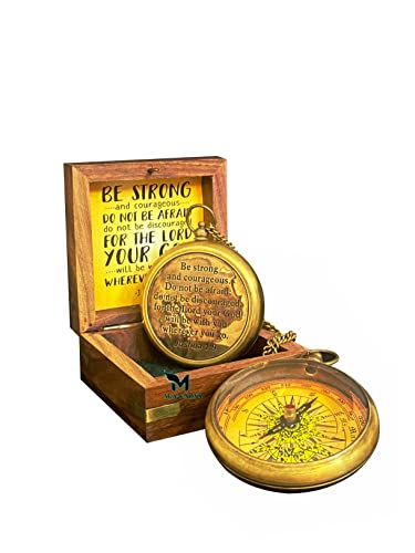 M.A & SONS Antique Locket Compass personalizado con grabado miniatura 1
