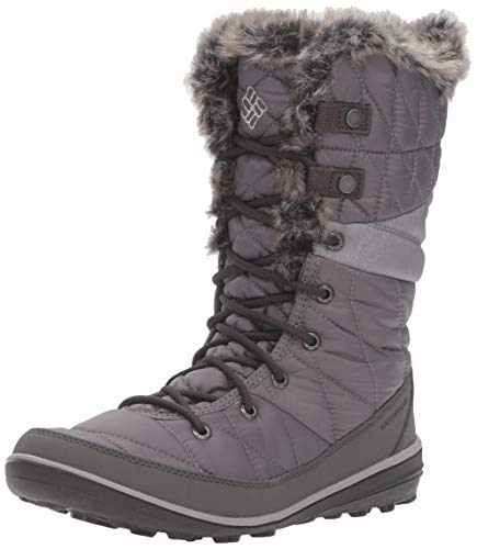 Columbia Women's Heavenly Omni-Heat Snow Boot, Quarry, Dove, 12 Regular US