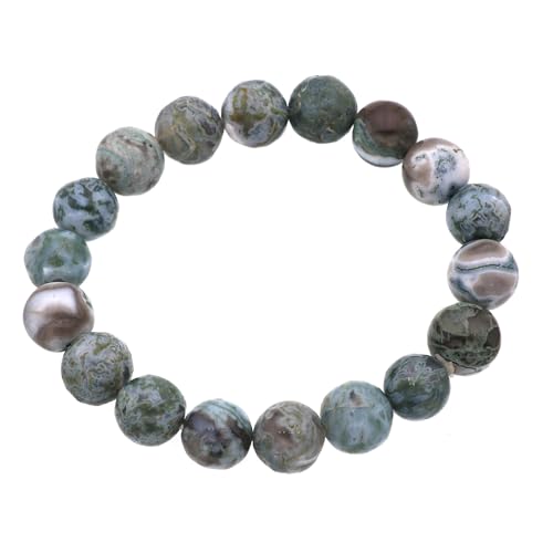 Bracelet opale verte mousse ajustable pour soulager le stress avec les pierres Stone House