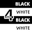 4 Pairs:black,white