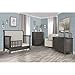 Evolur Signature Amsterdam 5-in-1 Convertible Crib, Smokey Brushed Grey