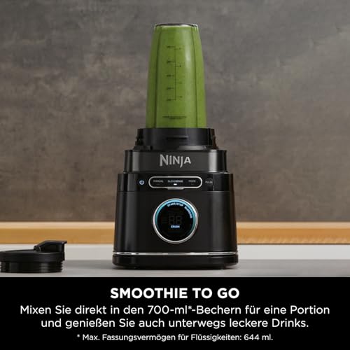 Ninja 2-in-1 Detect Power Mixer Pro & Single Serve, 1200 W, Schwarz – Ansicht 6