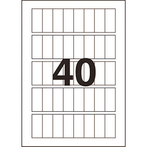 Etiqueta Adesiva Pimaco, Ink-Jet/Laser A5, A5-Q1534E, Branca, 15x34mm, Envelope com 12 fls-480 etiqu
