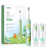 usmile Spazzolino Elettrico per Bambini con Setole Morbide, Timer di 2 Minuti, Manico in Silicone...