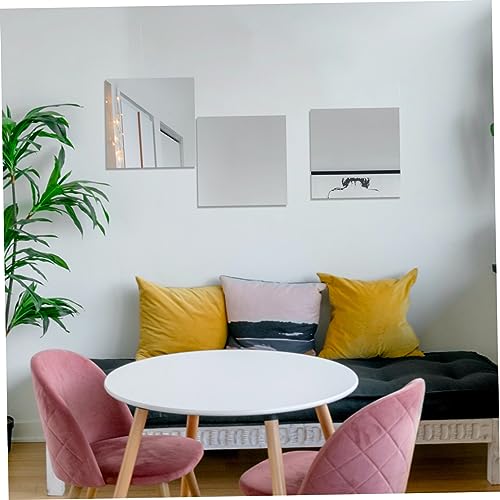 ULDIGI 6 Peças Adesivos De Parede Decalque De Parede Espelho Adesivo Decoração Adesivo De Parede Esp