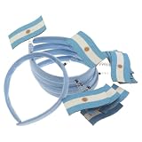6 Stück Argentinien Flaggen Stirnband, Leichtes Haaraccessoire