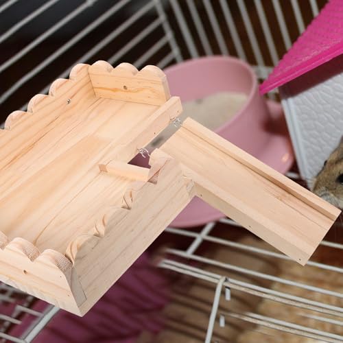 Plateforme en bois pour hamster : créez un parcours de jeu de cage unique - 7