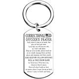 Correctional Officer Accessories Keychain For Men Corrections Officer Gifts Christian Law Enforcement Accessories Prayer Jewelry Birthday Thanksgiving Day Christmas Gift For Corrections Dad Husband