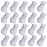 20 Pack Window Blind Drops Pull End Window Blind Pull Cord Knobs White Plastic Cord Tassel Curtain Crafts Drawstring Tassels Plastic Cord Pull Knobs for Blinds or Shades