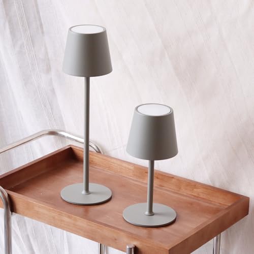 DILUMEN DL-350-13 2er Tischlampen Graugrün