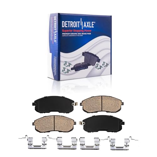 Image of Detroit Axle - 6pc Brake Pads for 2007-2018 Nissan Sentra 2002-2012 Altima 2011-2017 Juke 2003-2005 350Z INFINITI G35, Front and Rear Ceramic Brake Pads Replacement