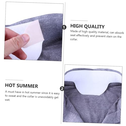 Healeved 20 Unidades Adesivos para gola de forro de suor de pescoço de camisa tampinhas adesivas alm