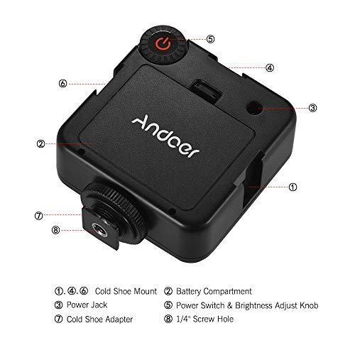 Docooler Andoer W81 Mini Câmera Interlock Led Painel De Luz 6.5 W Dimmable 6000 K Filmadora Lâmpada