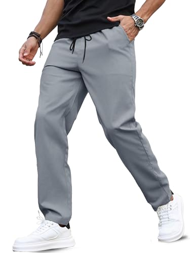 Image of Noble Monk Men's Formal Trousers | Regular Fit Stylish Pants for Men | Comfortable Solid Trousers | Classic Formal Wear for Men | Smart and Versatile Everyday Wear