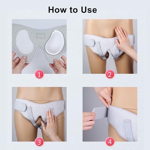 2 Pcs Hernia Belts para hombres, soporte ajustable post cirugía miniatura 7