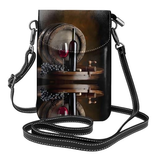 Sac pour bouteille de vin rouge à bandoulière confortable avec pochette monnaie