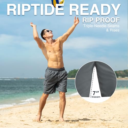 Kanu Surf Men's Havana Swim Trunks (Regular & Extended Sizes)4