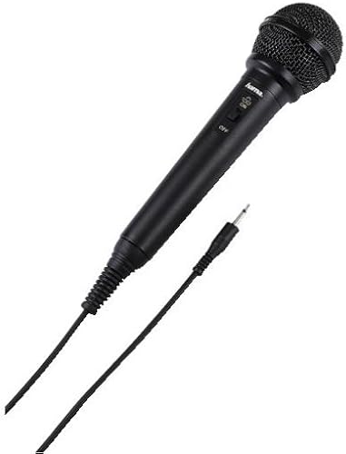 Hama Dynamisches Mikrofon mit Nierencharakteristik  KabellA nge 2 5m  schwarz