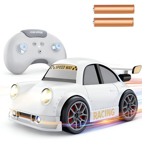 Image of GITGRNTH Mini Gesture Sensing RC Racing Car with LED Face Lights & Sound - Included Battery, High-Speed Drift Car with Follow Me, Escape Mode, 360 Rotation - Fun Remote Control Toy for Children's