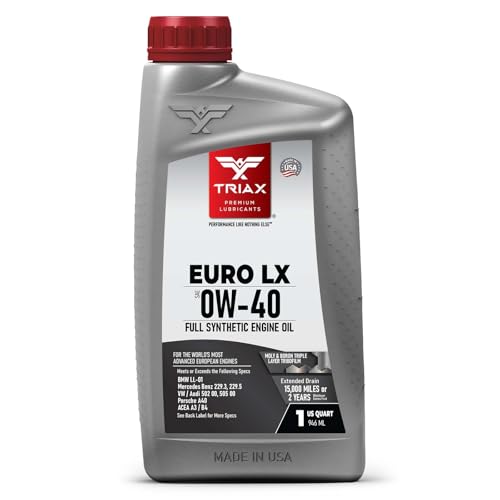 Triax Euro Ultra VX 0W-40 �t������ - 20K �}�C�� - �G�N�X�g���[���p�t�H�[�}���X OEM�O���[�h - ACEA C3, A3/B4, VW502.00, BMW LL-04, MB 229.51, 229.5, Porsc