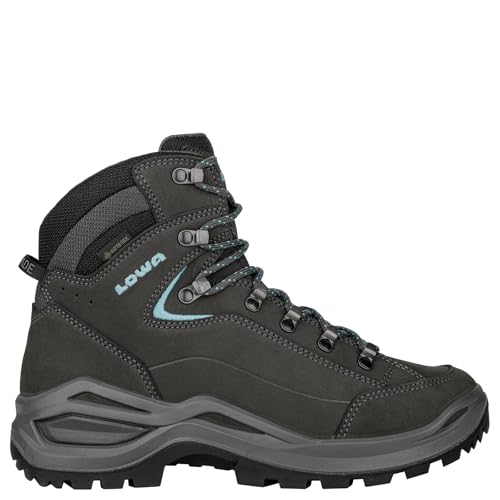 LOWA Stiefel mittel RENEGADE EVO GTX MID Ws S asphalt/türkis, 42