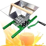 Nicvrea 7-Liter-Handentsafter für Trauben, Beeren und Wein – groß, Edelstahl – für Traubensaft, Obstzerkleinerung und Beeren-Weinsauce Green
