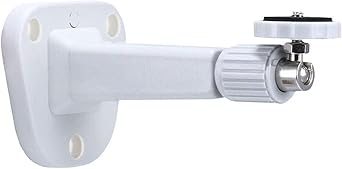 Adjustable Wall Ceiling Mount 15.5cm Pan Tilt CCTV Camera Bracket Plastic