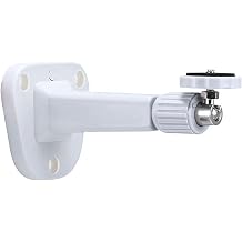 Adjustable Wall Ceiling Mount 15.5cm Pan Tilt CCTV Camera Bracket Plastic
