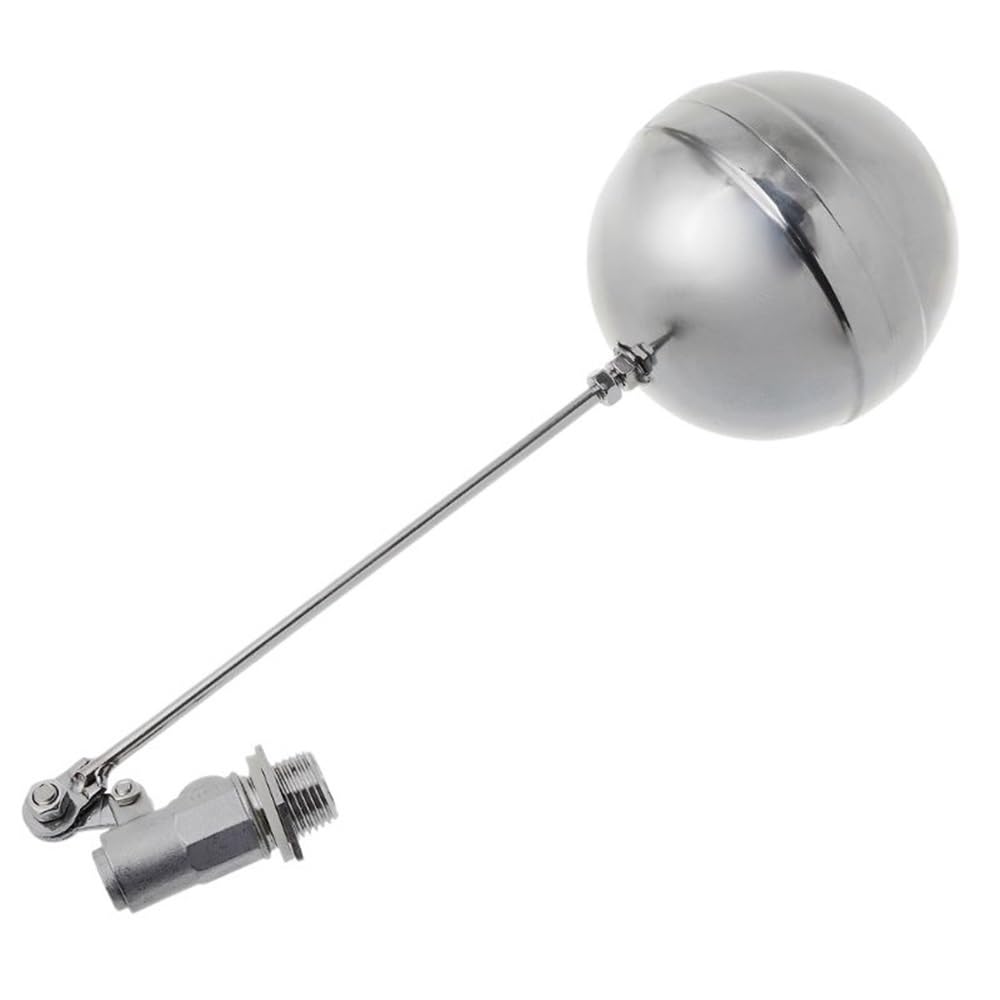 Float Ball Valve 1 Set Floating Ball Float Valve DN15, 1/2inch Balanced Stainless Steel for Water Level Controller