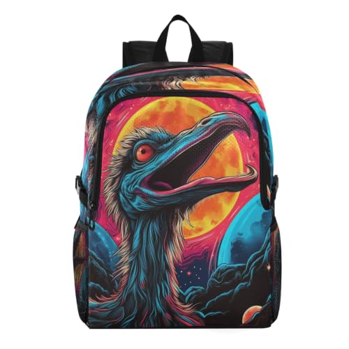 Sac à dos de randonnée pliable autruche aquarelle étanche et léger pour voyages