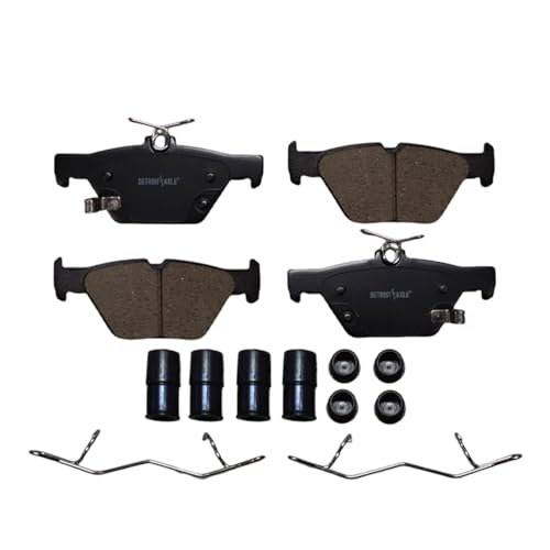 Image of Detroit Axle - Rear Brake Kit for 2019 2020 2021 2022 2023 | Subaru Crosstrek w / Electric Parking Brake, Disc Brake Rotors Ceramic Brake Pads w / Hardware Replacement 11.22 inch inch Rotors
