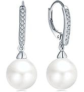 JO WISDOM Collana Con Perle D'acqua Dolce 7mm E Iniziale R – Argento 925, Zirconi, Catena 42+3 Cm