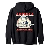 Con Air Force One Trump Political Satire Retro Propaganda Zip Hoodie