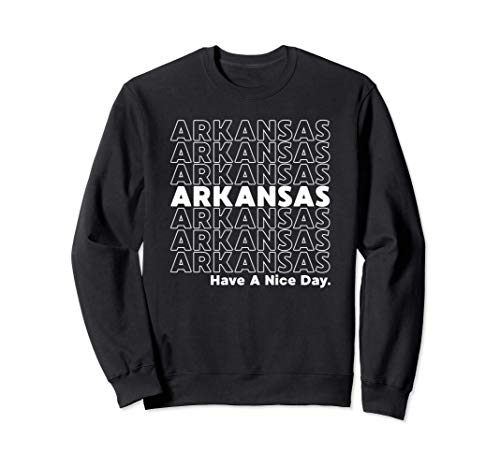 Arkansas Grocery Bag Thank You Funny State Gift Sudadera